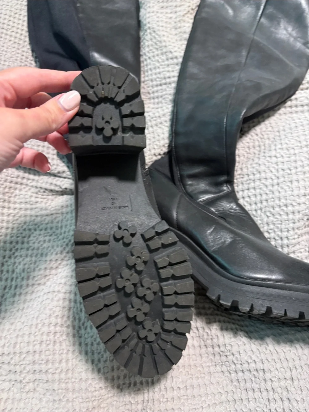 Gianni Bini Black Over-the-Knee Platform Boots